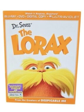 Dr Seuss The Lorax Blu‑ray + DVD Combo Zac Efron Betty White Taylor Swift 2012